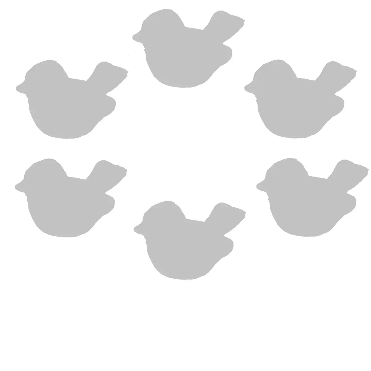 6 valgfrie plysfugle